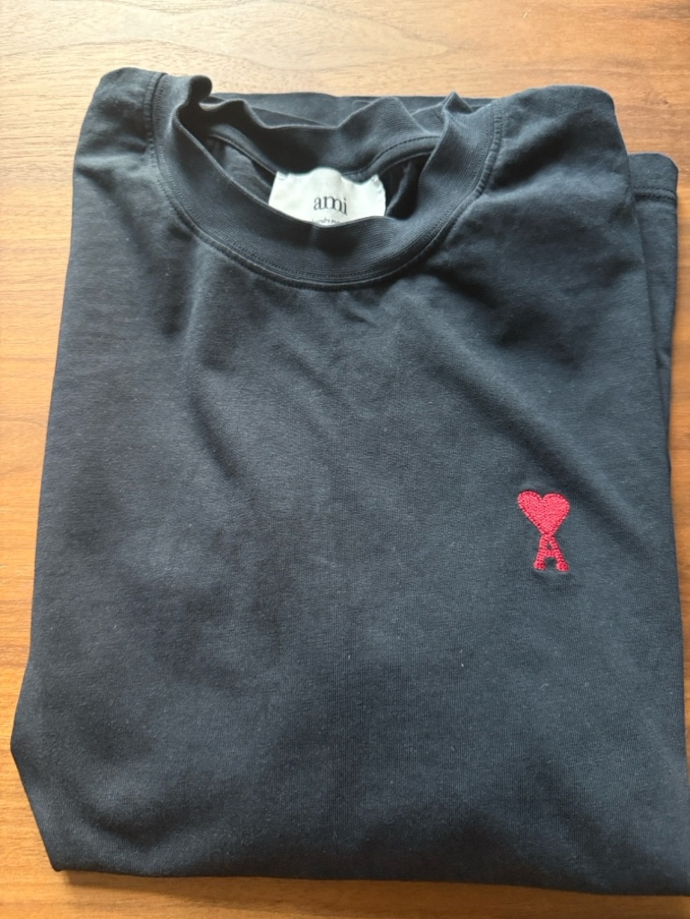 Ami Black Crewneck Tee
